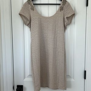 Free People Open- Back Beaded Mini Dress